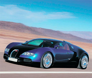 la bugatti....
