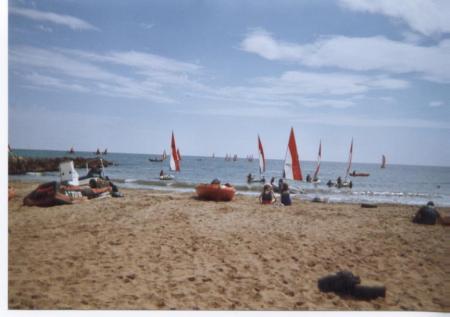 the beach